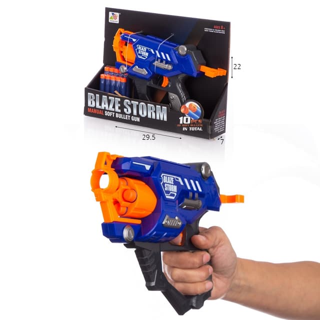 אקדח משיכה קנה מסתובב עם 10 חיצי נגיחה