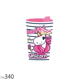 כוס קש 340 מ”ל חד קרן