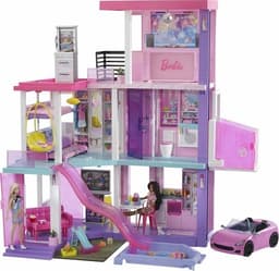 בובה ברבי בית בובות 100 חלקים חדש HCD51