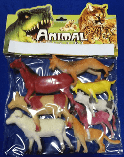 חיות חווה כולל 6 חיות חווה גודל 15 ס"מ