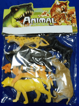 חיות בר כולל 6 חיות בר גודל 15 ס"מ