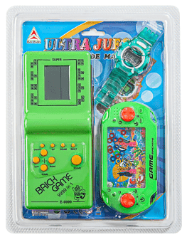 טטריס כולל משחק מים ושעון