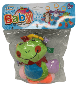 בובה מנגנת על ידי משיכה לתינוק - צפרדע