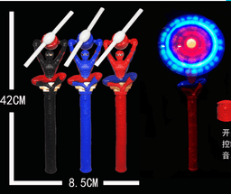 שרביט כרוסלה מאוורר כולל אורות וצלילים עכביש 42 ס"מ כולל סוללות