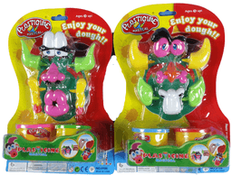 ערכת בצקים פרצופים כולל 2 חביות בצק צורות ושבלונות