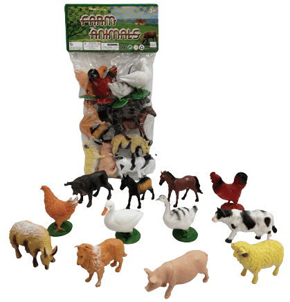 חיות חווה כולל 12 חיות חווה גודל 13 ס"מ