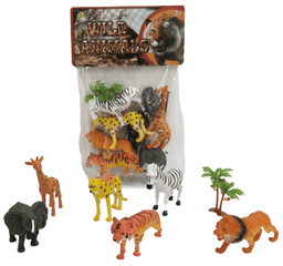 חיות בר כולל 6 חיות בר גודל 10 ס"מ