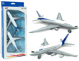 זוג מטוסים מתכת גודל 14 ס"מ