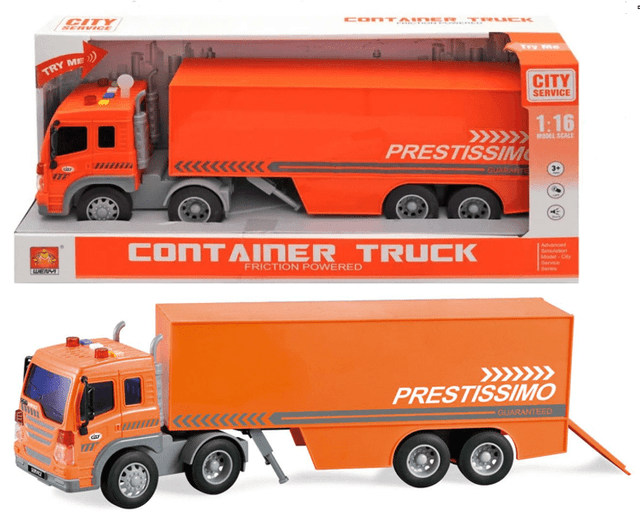 משאית הובלות כולל צלילים ואורות גודל 37 ס"מ כולל סוללות