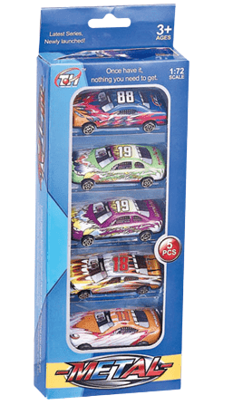 מכוניות מתכת 5 יחידות