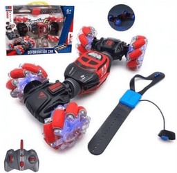 מכונית שלט תולעת מעוצבת משתולל 7 כיוונים גודל 25 כולל שעון שלט ומטען USB