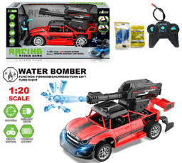 מכונית שלט 4 כיוונים עם תותח יורה כדורי ג'לי