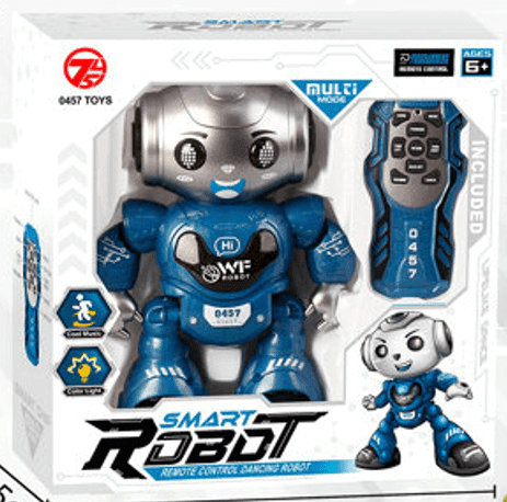 רובוט שלט רוקד כולל אורות ומוזיקה