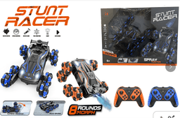 מכונית שלט 8 גלגלים משתוללים לכל הכיוונים מוציא עשן