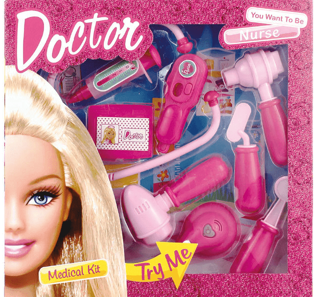 ערכת רופא מפוארת ורודה 8 חלקים