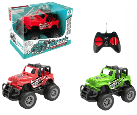 מכונית שלט מיני 4 כיוונים דגם ג'יפ רגלר גודל 14 ס"מ