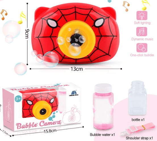 מצלמה בועות סבון דגם עכביש