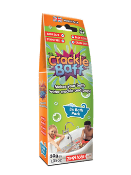 זימפלי Zimpli - אבקה למים מפצפצים Crackle Baff - שלישיה