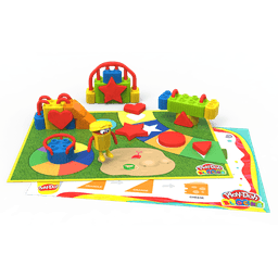 Play Doh - סט בילדו 27 חלקים - צורות וצבעים