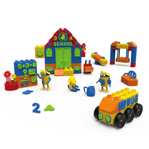 Play Doh - סט בילדו 76 חלקים - בית ספר