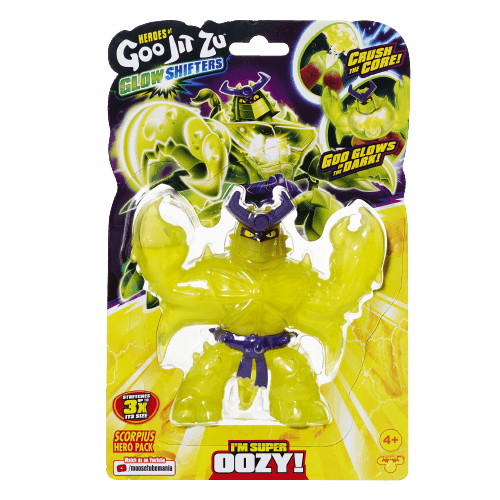 גו ג'יט זו - בובה נמתחת זוהרת בחושך - סטרץ' Glow Shifter בנגאל - Goo Jit Zu