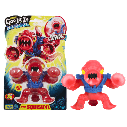 גו ג'יט זו - בובה נמתחת מפלצות ים - סטרץ' Deep Goo Sea סקויידור - Goo Jit Zu