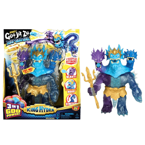 גו ג'יט זו - בובה נמתחת מפלצות ים - סטרץ' Deep Goo Sea קינג HYDRA מלך הסטרצ'ים - Goo Jit Zu