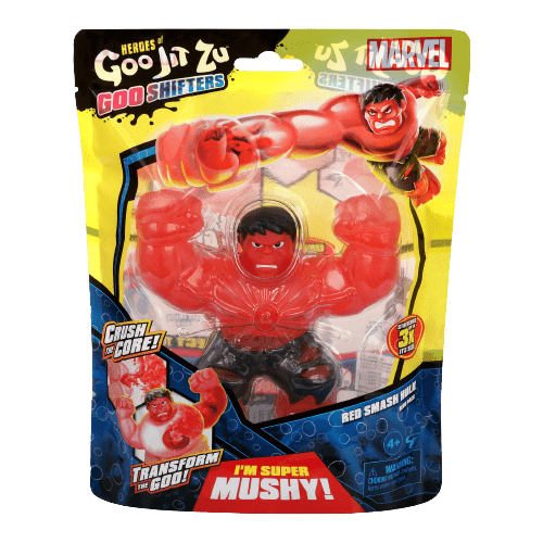 גו ג'יט זו X מארוול - בובה נמתחת - סטרץ' Goo Shifters גיבורי על האלק האדום - Goo Jit Zu