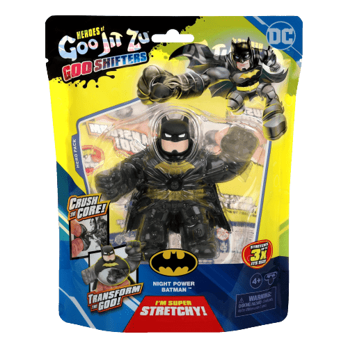 גו ג'יט זו X דיסי DC - בובה נמתחת - סטרץ' Goo Shifters גיבורי על באטמן- Goo Jit Zu