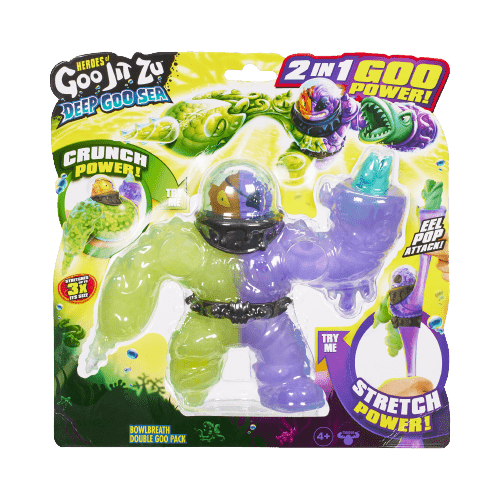 גו ג'יט זו - בובה נמתחת מפלצות ים - סטרץ' Deep Goo Sea מתקפת ג'ו בולברטוס - Goo Jit Zu