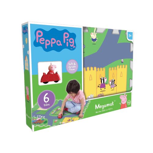 משטח פעילות פאזל קשיח פפה פיג 6 חלקים Megamat