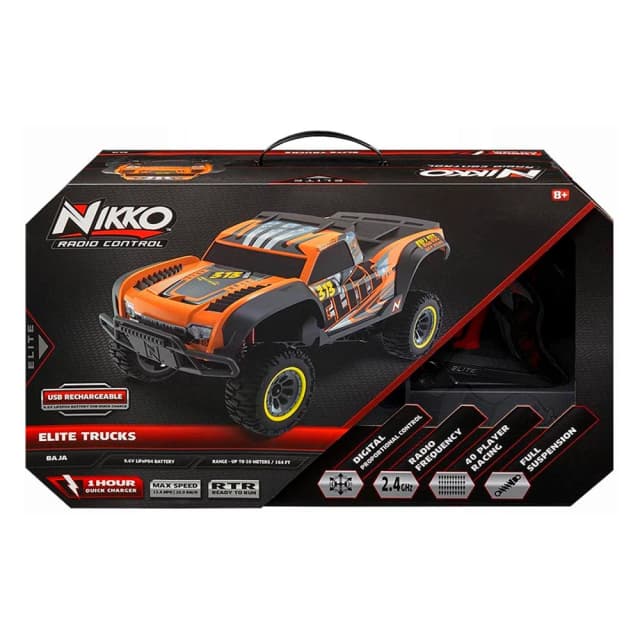 מכונית שלט עילית טראקס כולל טעינה - Nikko 2.4G 1:14 ELITE TRUCKS