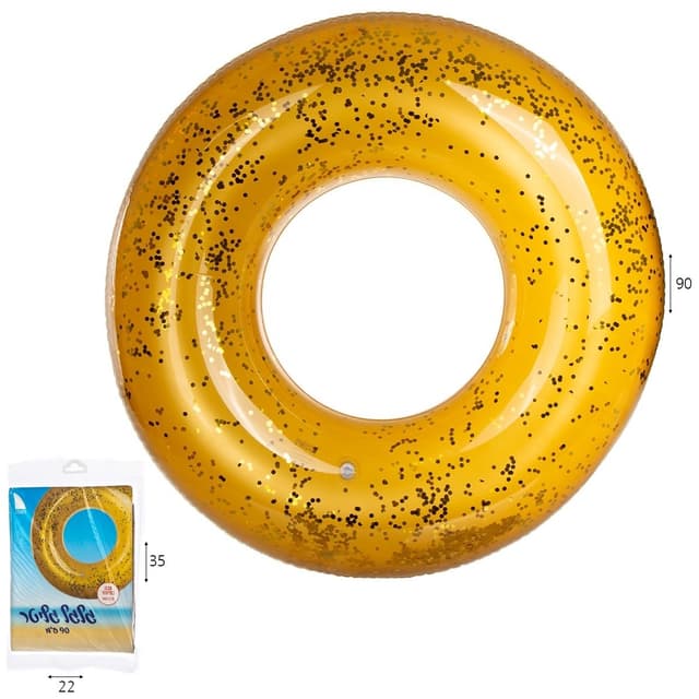 גלגל ים גליטר זהב 90 ס”מ