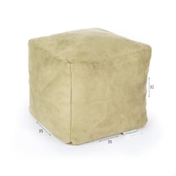 הדום זמש קטיפה 32*35*35 ס”מ בז’