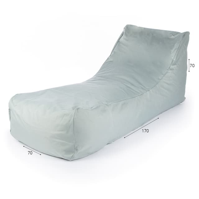 פוף שזלונג אוקספורד פנים/חוץ 70*70*170 ס”מ אפור