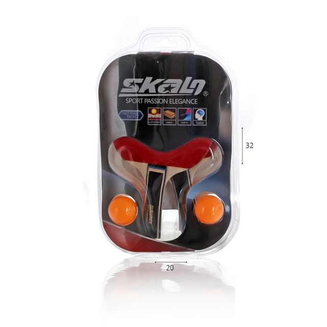 מטקות פינג פונג + 2 כדורים