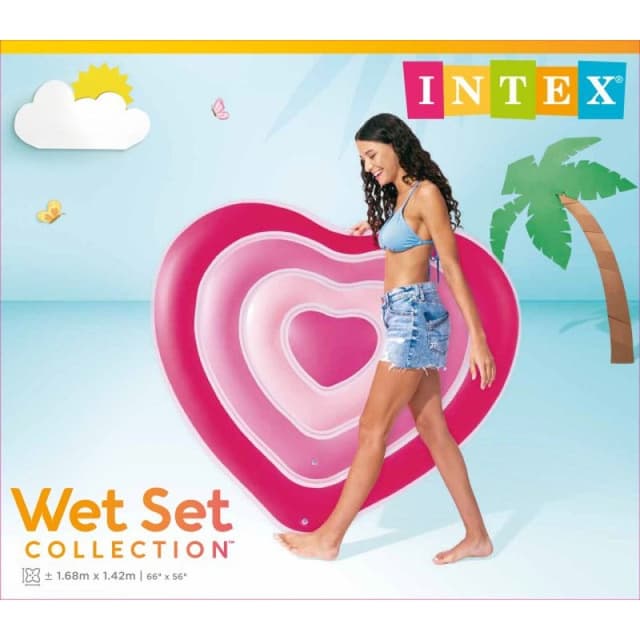 מזרון ים בצורת לב 1.55MX1.35MX25CM 58727