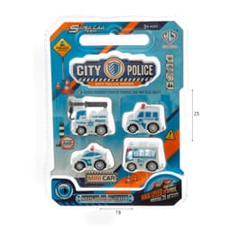 ערכת 4 כלי תחבורה משטרה