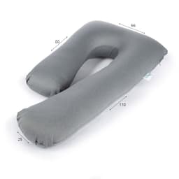 כרית תמיכה רגל ארוכה לייקרה נמתח 80*110*65 ס”מ אפורה