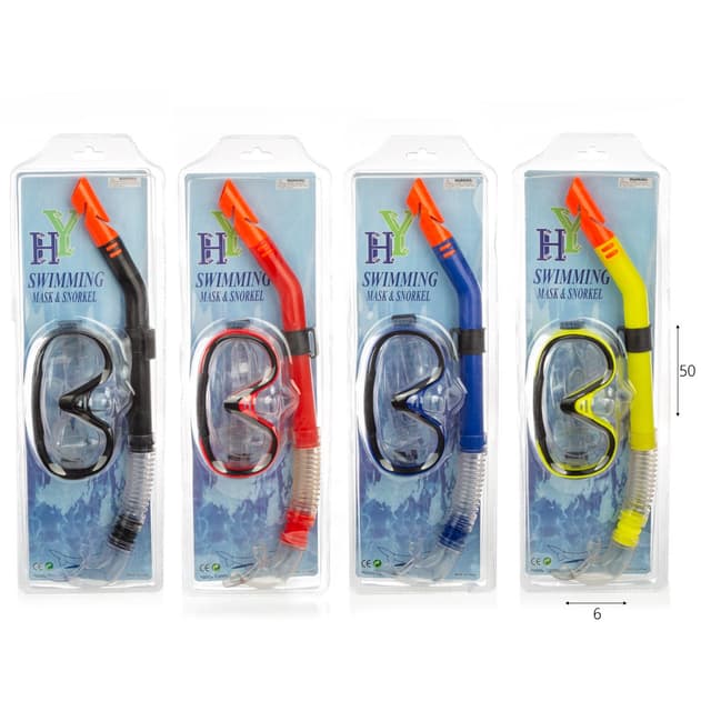 ערכת צלילה משקפת ושנורקל למבוגרים