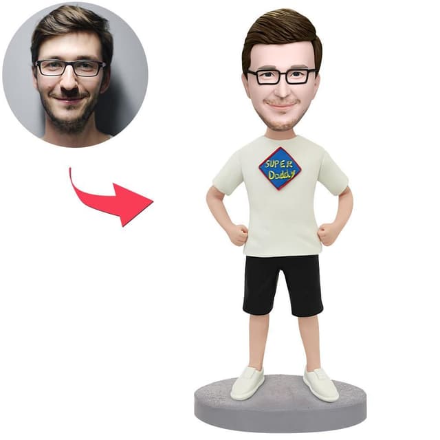 בובל הד - סופר אבא בחולצת טריקו