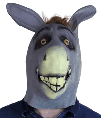 מסכה לאטקס חמור עם כארד