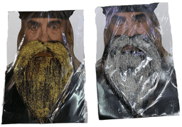 זקן מפואר כסף/זהב על כארד/ צבע ישלח בהתאם למלאי מחסן