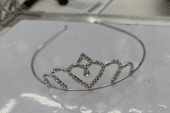 כתר נסיכות מתכת כסף