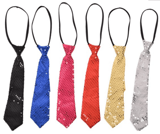 עניבות פאייטים על כארד צבע ישלח בהתאם למלאי ספק