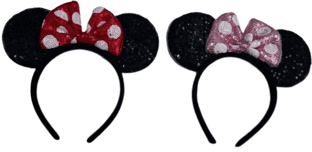 קשת עכברה עם פפיון נקודות על כארד