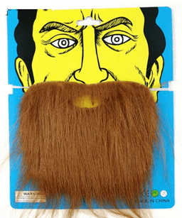 זקן חום 23 ס"מ על כארד