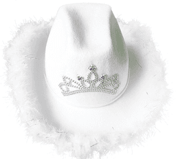 כובע קאובוי כתר לבן המבצע כולל 6 יחידות מהמוצר הנ"ל