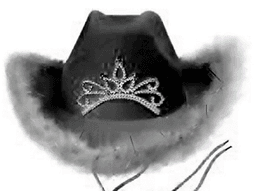 כובע קאובוי כתר שחור המבצע כולל 6 יחידות מהמוצר הנ"ל