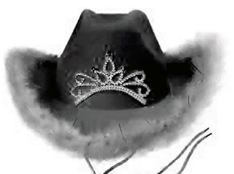 כובע קאובוי כתר שחור המבצע כולל 6 יחידות מהמוצר הנ"ל